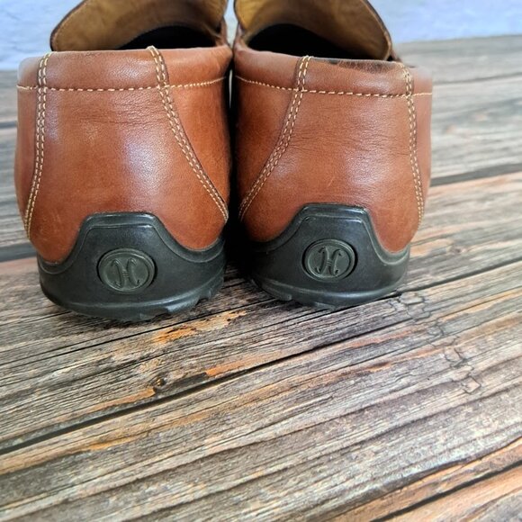 Cole Haan Brown leather moc-toe penny loafers size mens 10 main image 8